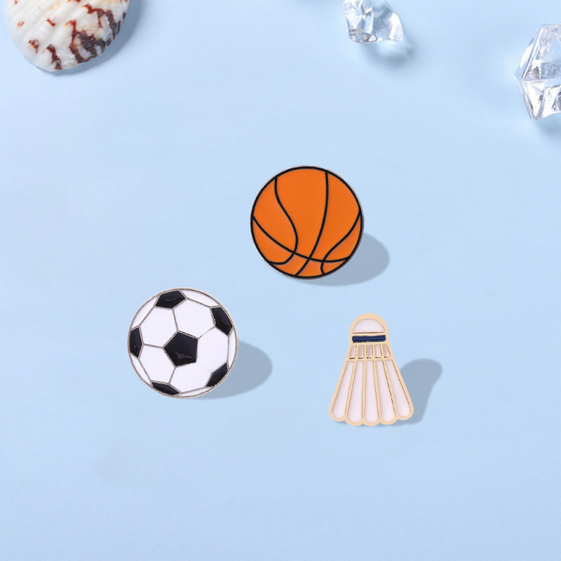 Fashion Sports Enamel Pin Badg - Badminton Icon review and price