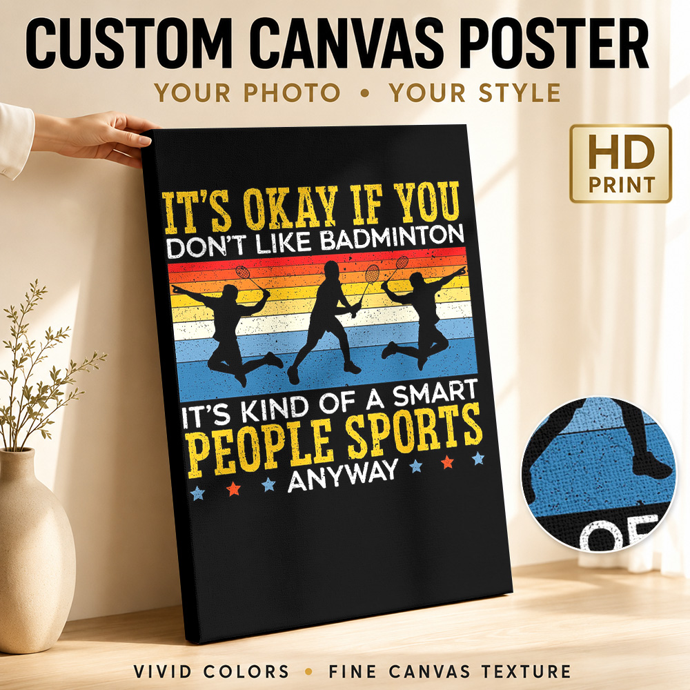 Badminton Player Canvas Poster - Badminton Photo review and price