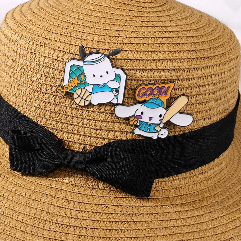 Cartoon Sanrio Metal Badge Stu - Badminton Icon review and price